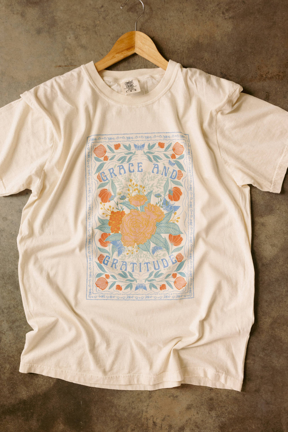 Grace and Gratitude Graphic Tee-Tops-Anatomy Clothing Boutique in Brenham, Texas