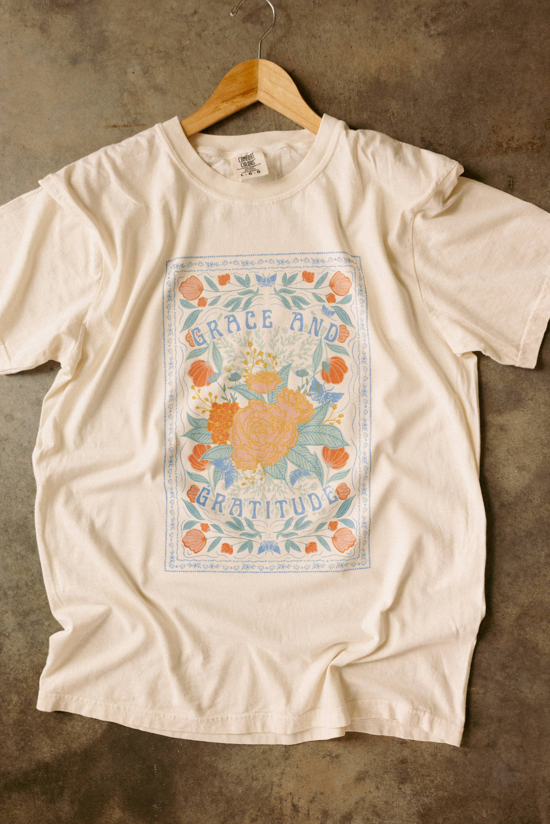 Grace and Gratitude Graphic Tee-Tops-Anatomy Clothing Boutique in Brenham, Texas
