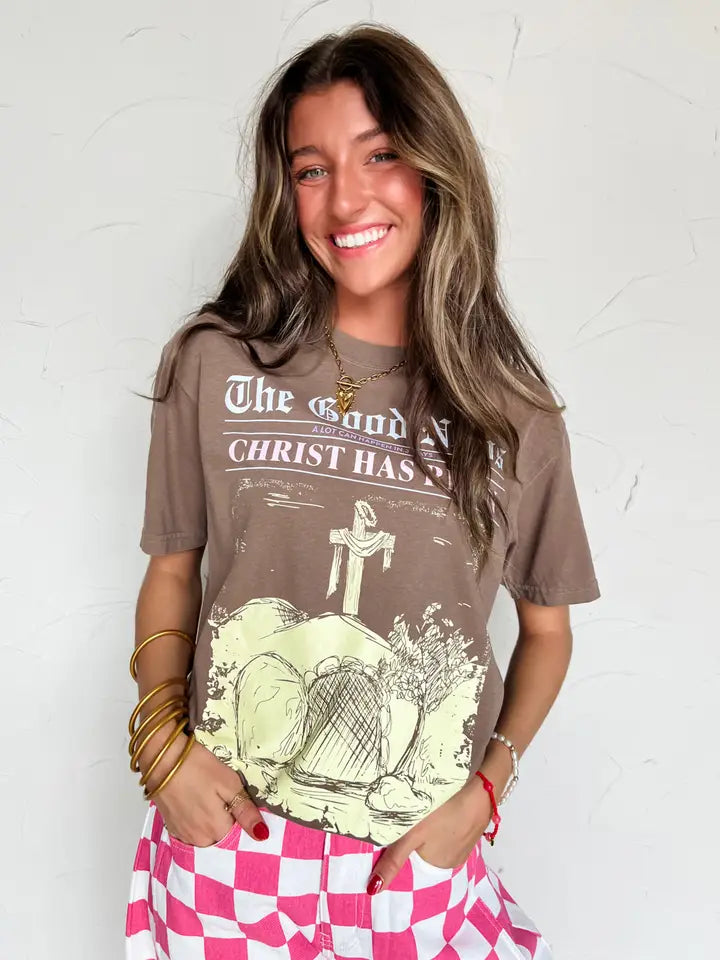The Good News Tee-Tops-Anatomy Clothing Boutique in Brenham, Texas