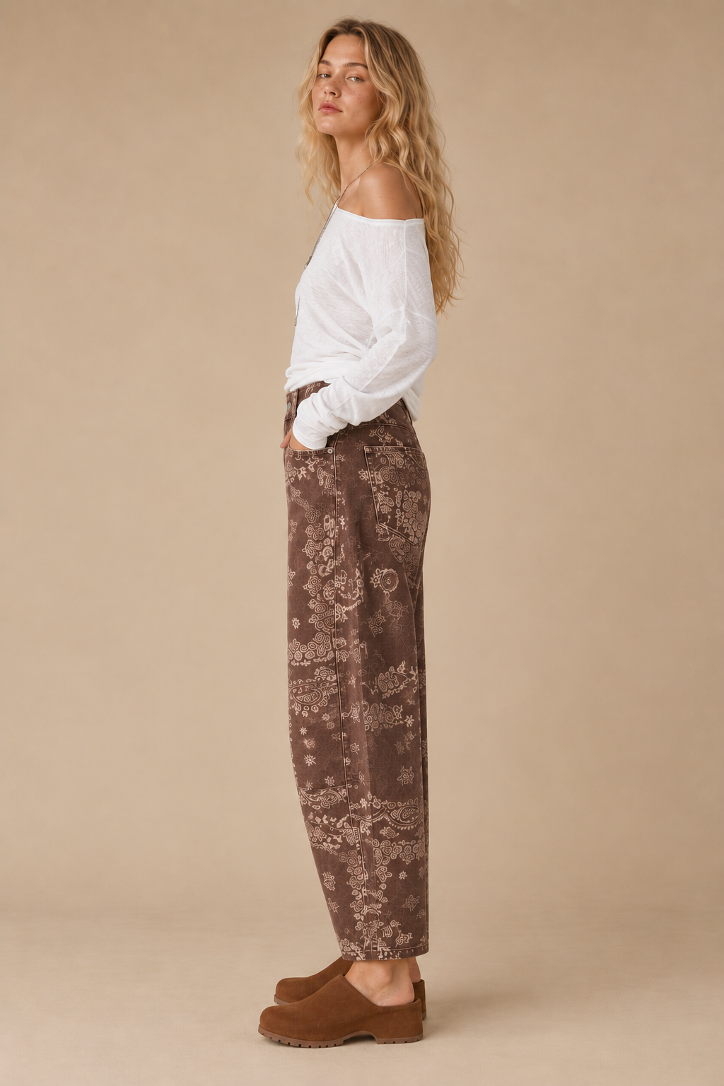 Paisley Trail Barrel Jeans-Bottoms and Jeans-Anatomy Clothing Boutique in Brenham, Texas