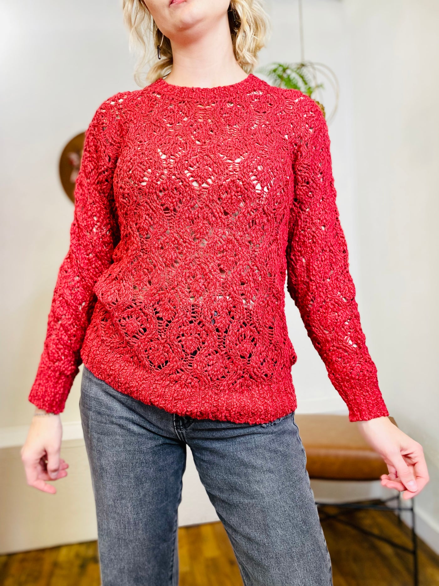 Paris Crochet Sweater DEAR JOHN-Tops-Anatomy Clothing Boutique in Brenham, Texas
