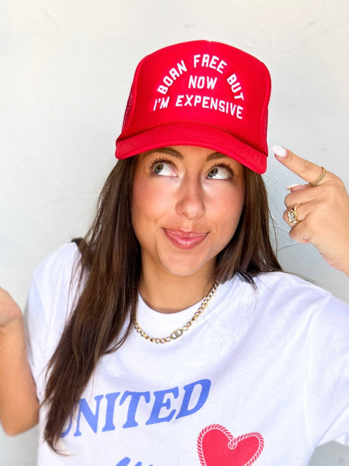 Born Free Trucker Hat-Accessories-Anatomy Clothing Boutique in Brenham, Texas