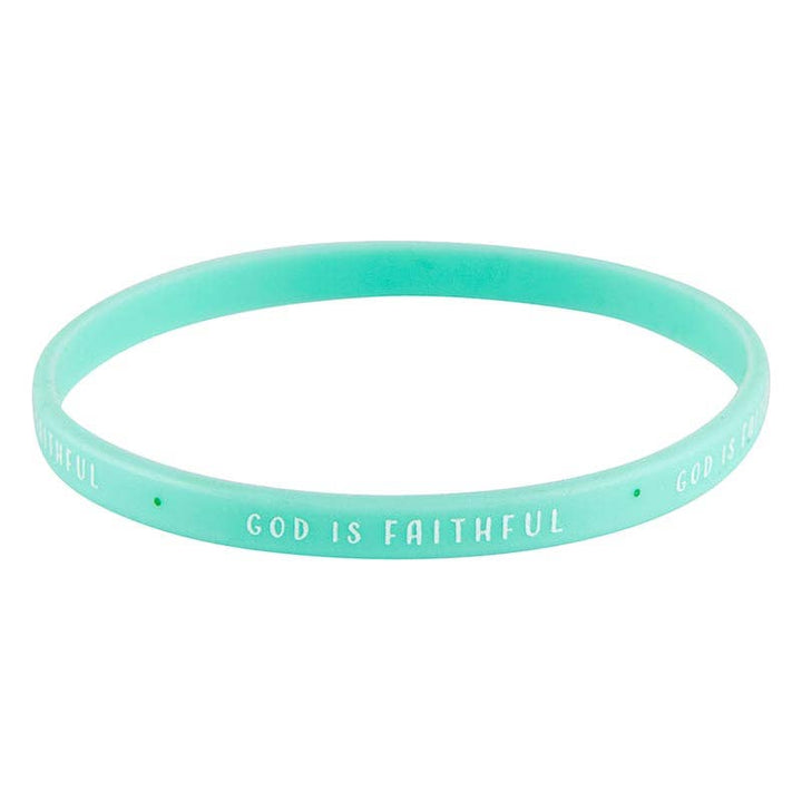 Silicone Bracelet God Is Faithful 4pk-Anatomy Clothing Boutique in Brenham, Texas