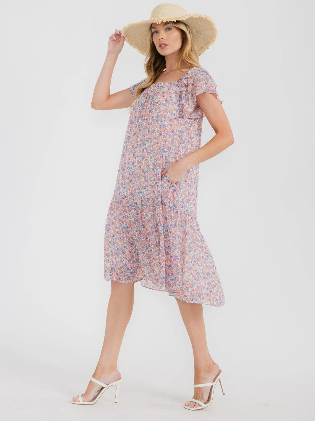 Wonderland Floral Midi Dress