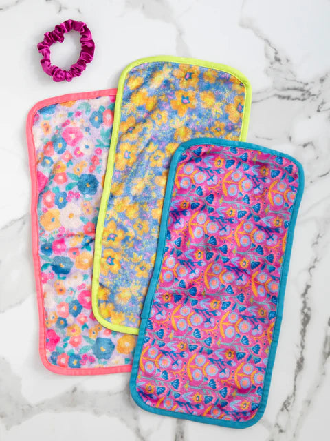 Flower Power Makeup Cloth Set NATURAL LIFE-Accessories-Anatomy Clothing Boutique in Brenham, Texas