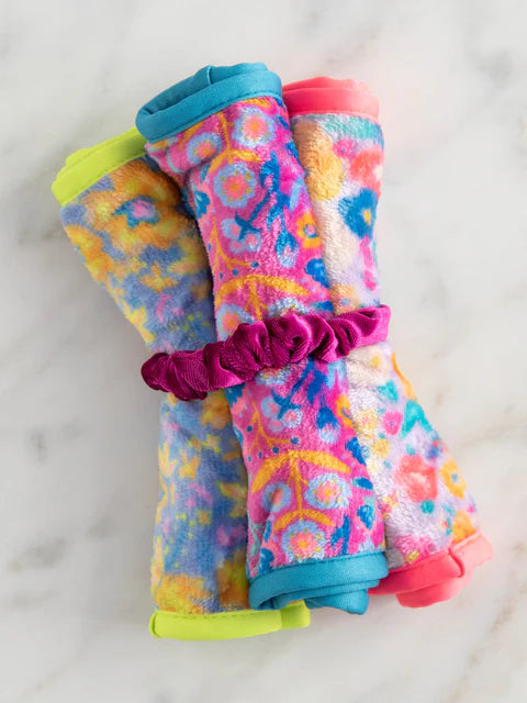 Flower Power Makeup Cloth Set NATURAL LIFE-Accessories-Anatomy Clothing Boutique in Brenham, Texas