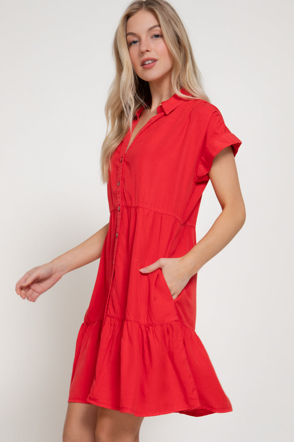 Scarlet Sunset Dress-Dresses-Anatomy Clothing Boutique in Brenham, Texas