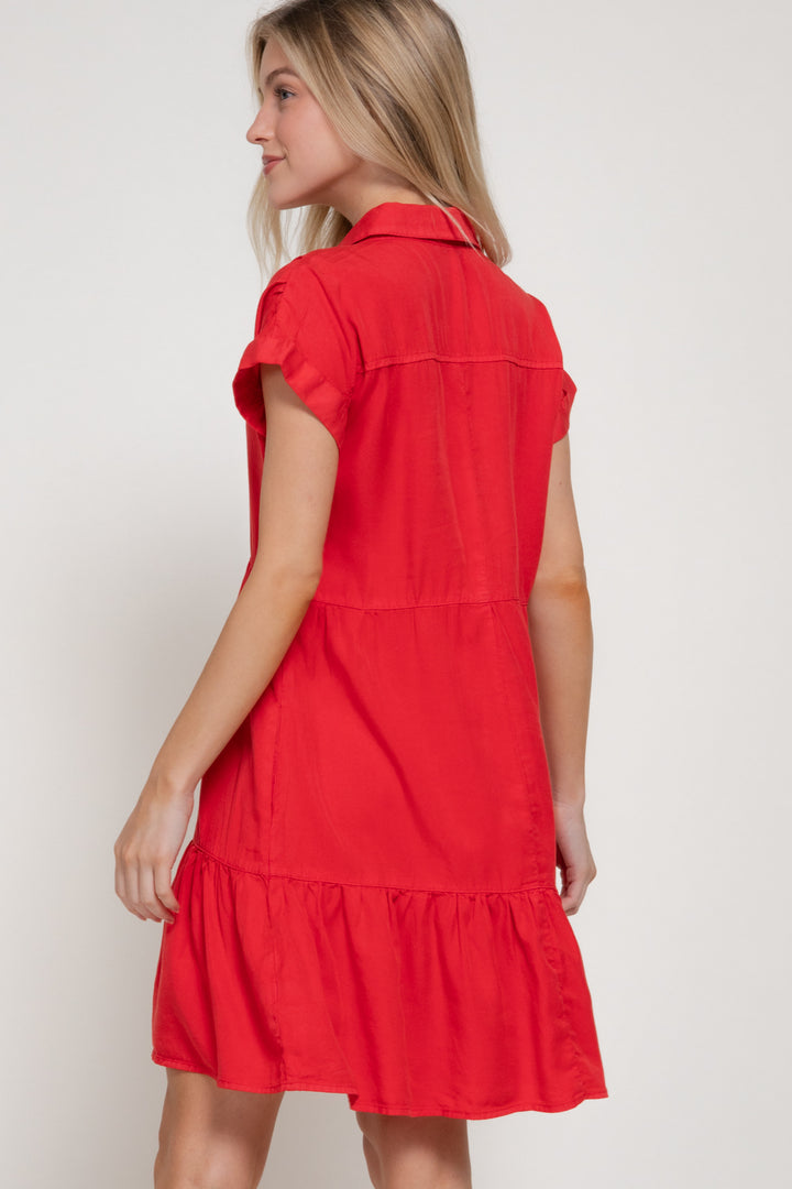 Scarlet Sunset Dress-Dresses-Anatomy Clothing Boutique in Brenham, Texas