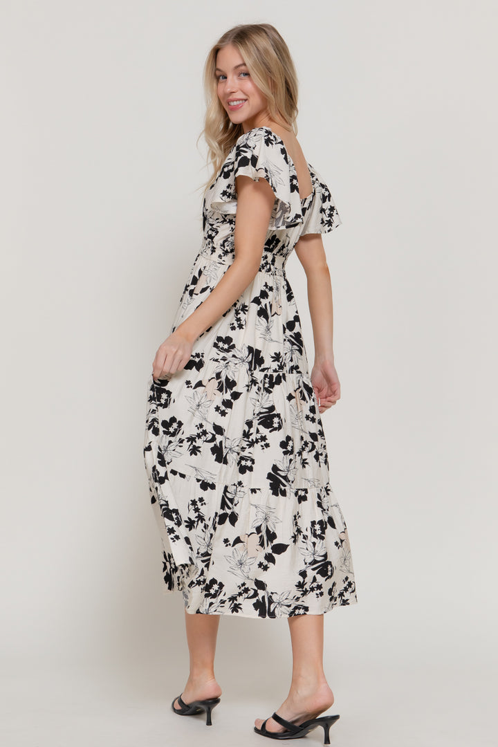 Midnight Garden Dress-Dresses-Anatomy Clothing Boutique in Brenham, Texas