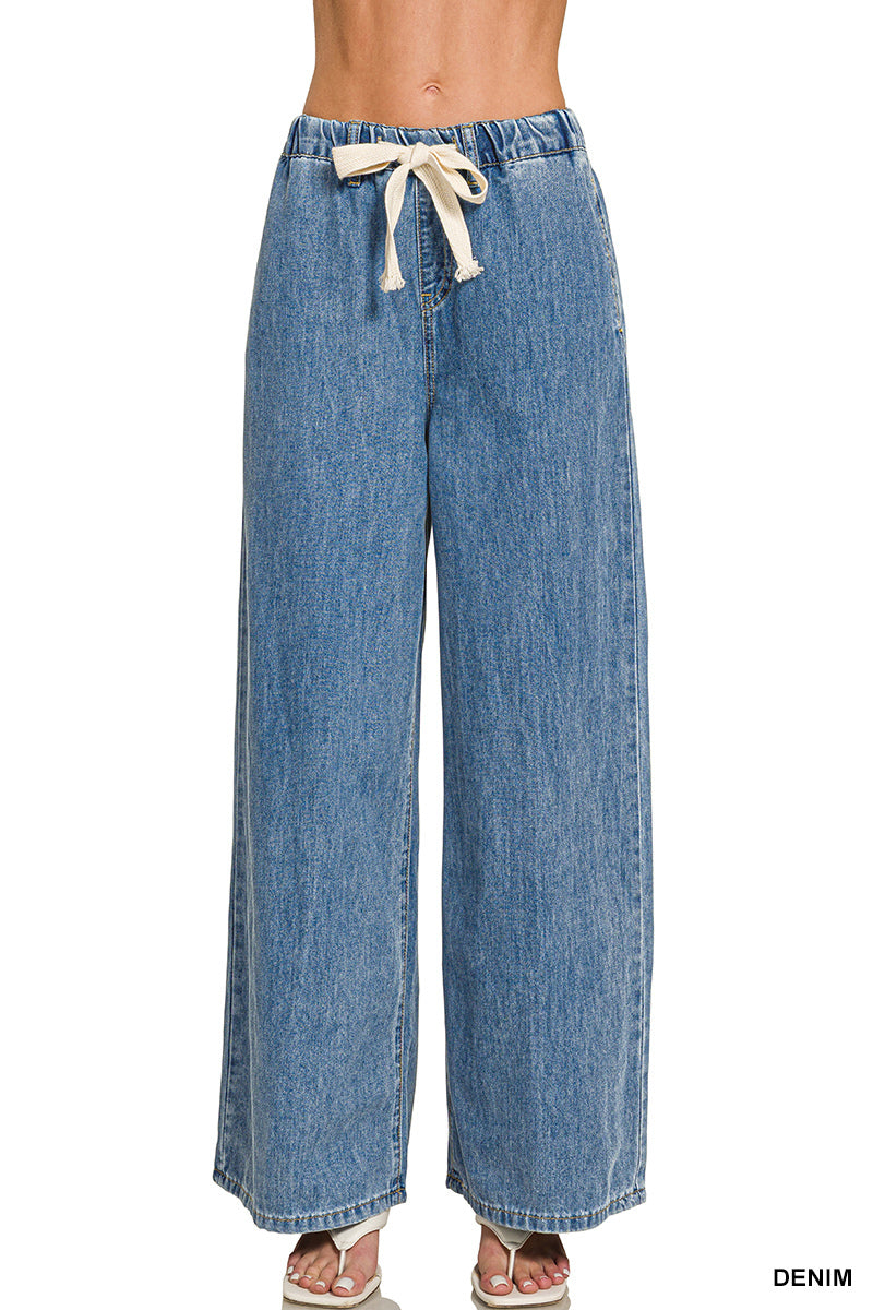 Davy Wide Leg Jeans-Anatomy Clothing Boutique in Brenham, Texas