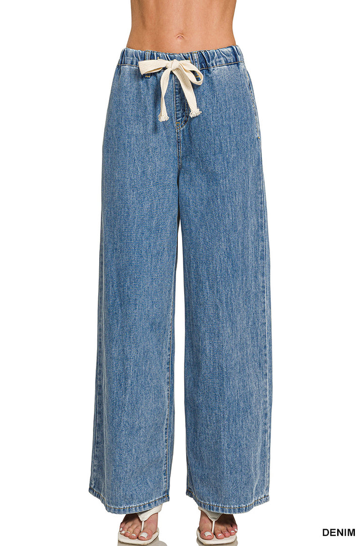 Davy Wide Leg Jeans-Anatomy Clothing Boutique in Brenham, Texas