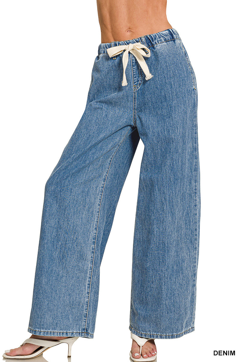 Davy Wide Leg Jeans-Anatomy Clothing Boutique in Brenham, Texas