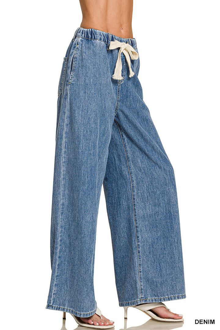 Davy Wide Leg Jeans-Anatomy Clothing Boutique in Brenham, Texas