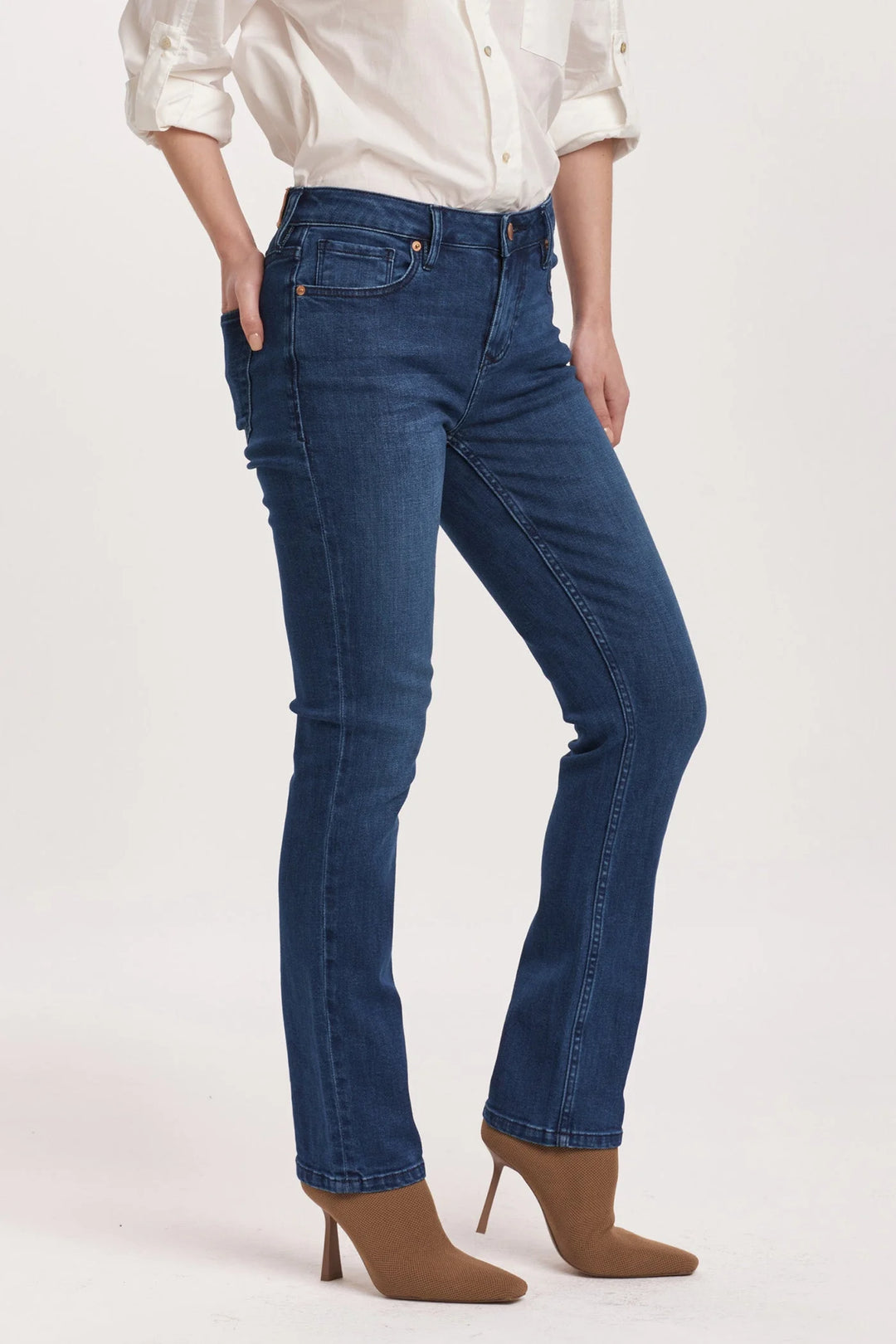 Blaire Mid Rise Straight Jean DEAR JOHN-Bottoms and Jeans-Anatomy Clothing Boutique in Brenham, Texas