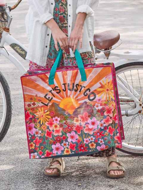Let’s Just Go XL Happy Bag NATURAL LIFE-Accessories-Anatomy Clothing Boutique in Brenham, Texas