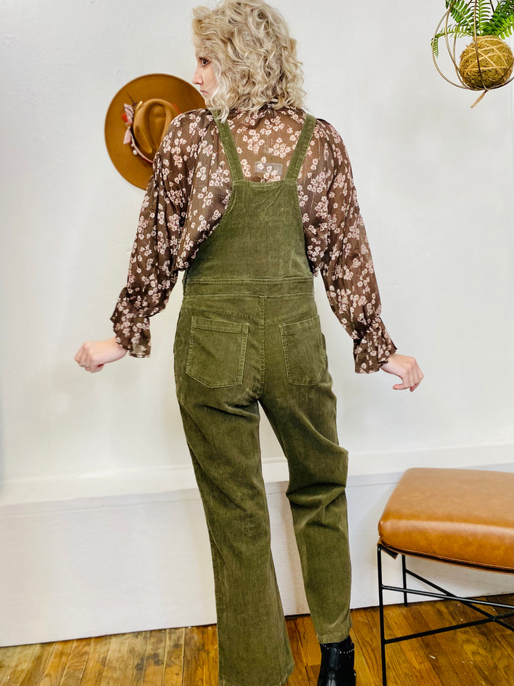 Ivy Corduroy Overalls-Jumpsuits & Rompers-Anatomy Clothing Boutique in Brenham, Texas