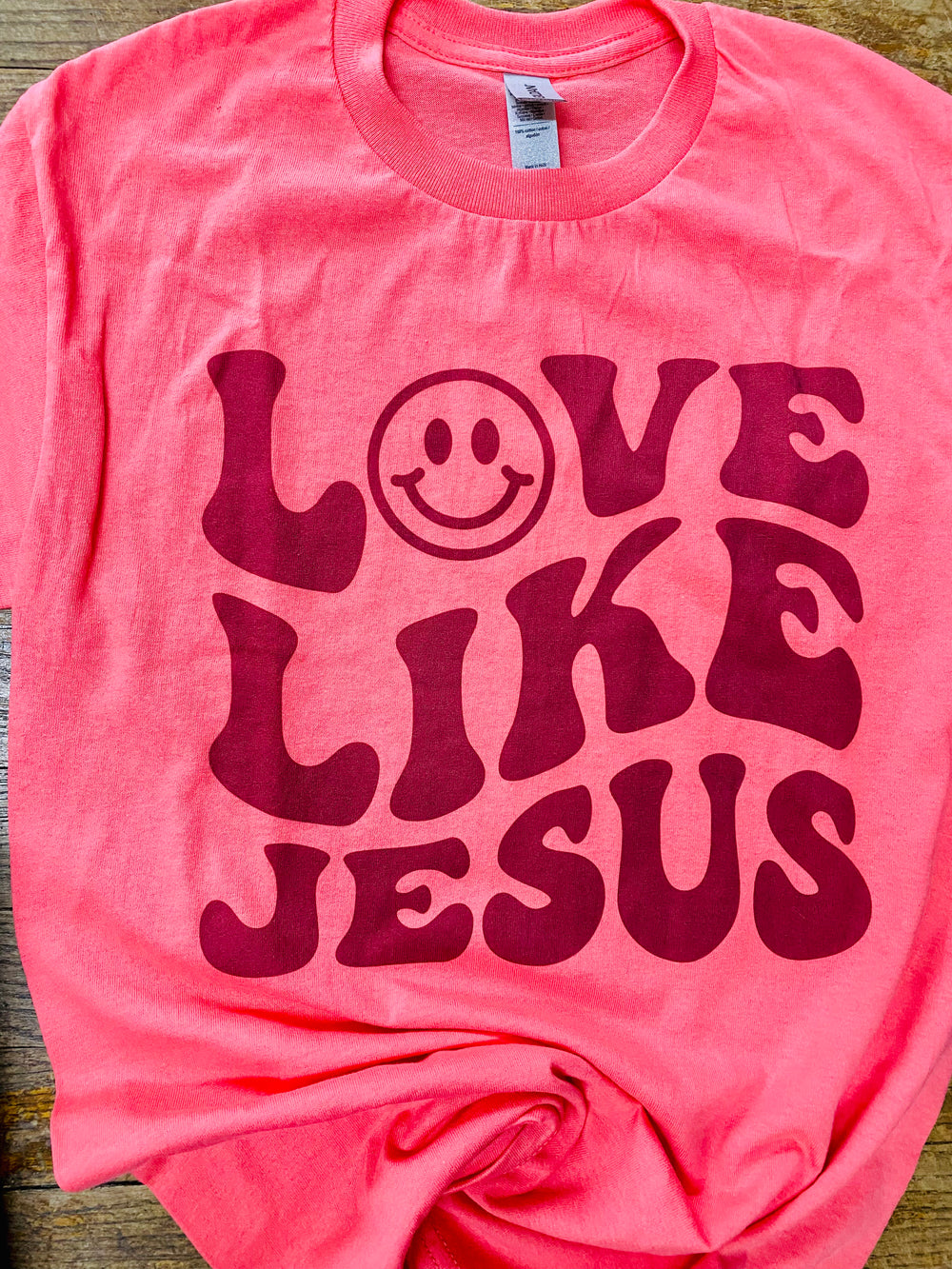 Love Like Jesus Graphic Tee-Tops-Anatomy Clothing Boutique in Brenham, Texas