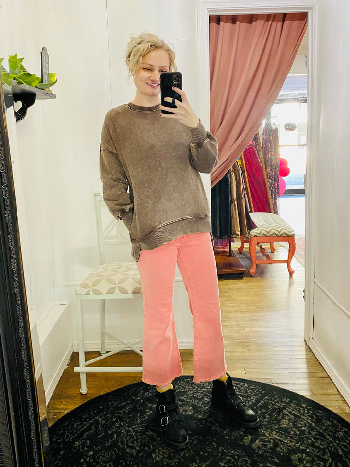 Lou Fleece Pullover Sweater-Tops-Anatomy Clothing Boutique in Brenham, Texas