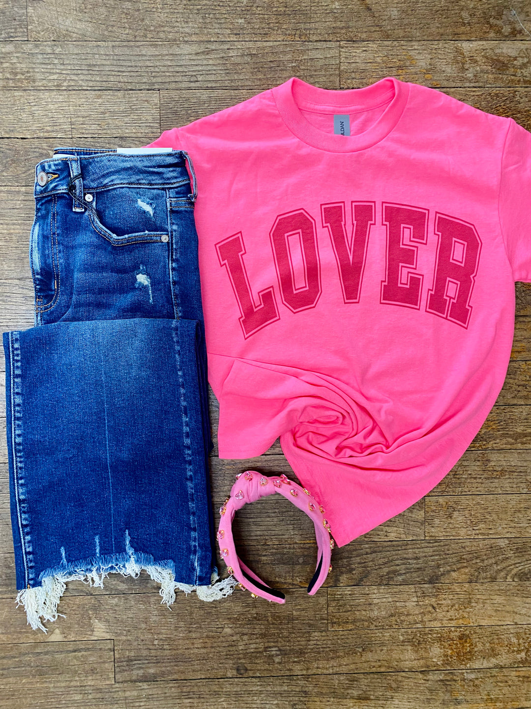 Lover Graphic Tee-Tops-Anatomy Clothing Boutique in Brenham, Texas