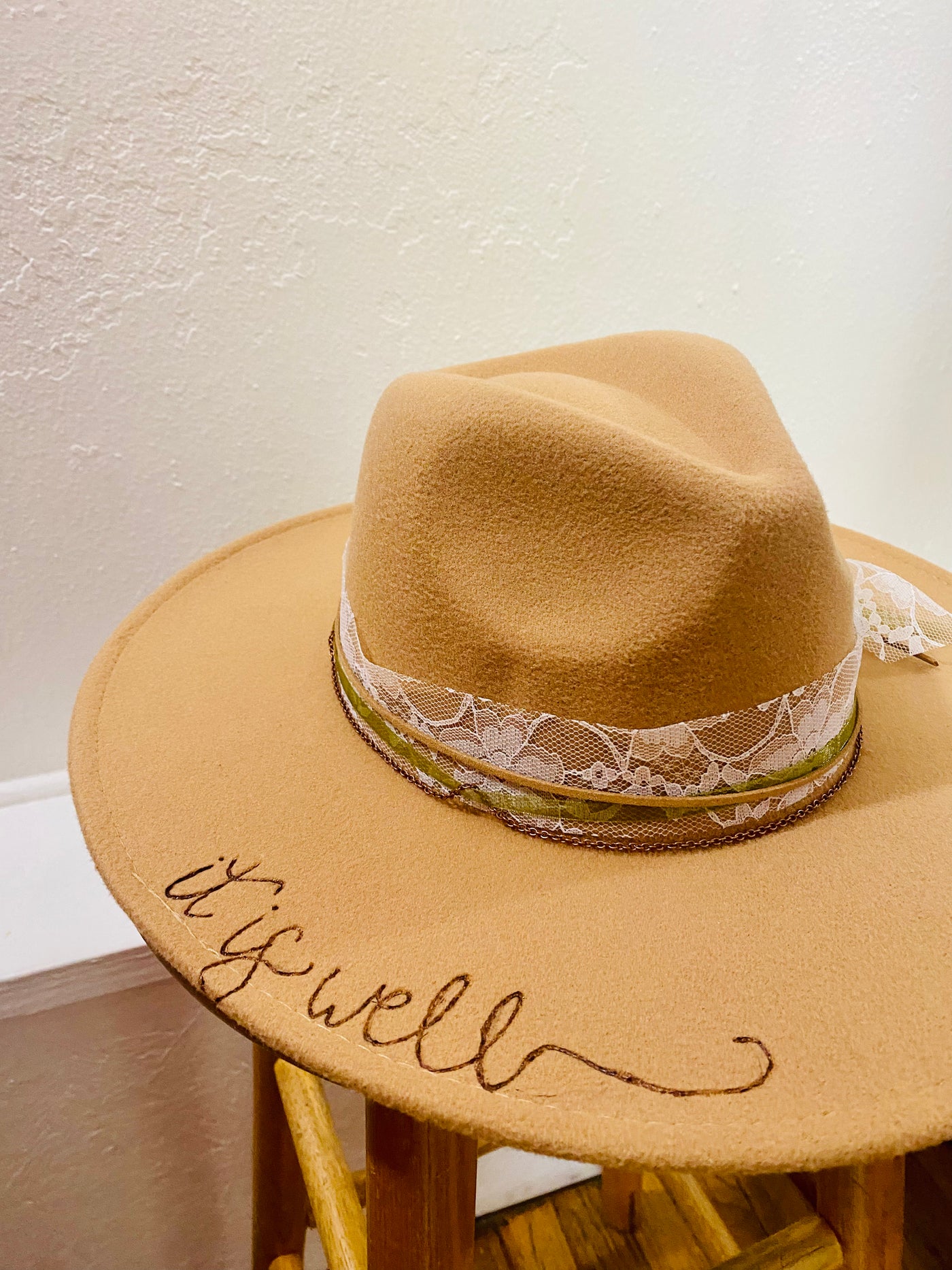 It Is Well Custom Wide Brim Hat-Accessories-Anatomy Clothing Boutique in Brenham, Texas