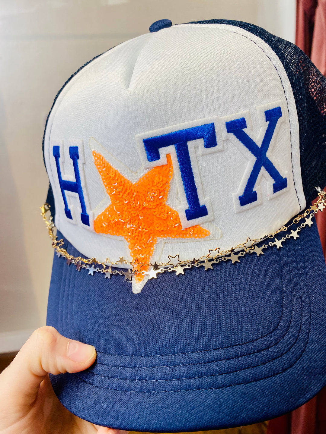 Custom Trucker Hat - Astros-Hat-Anatomy Clothing Boutique in Brenham, Texas