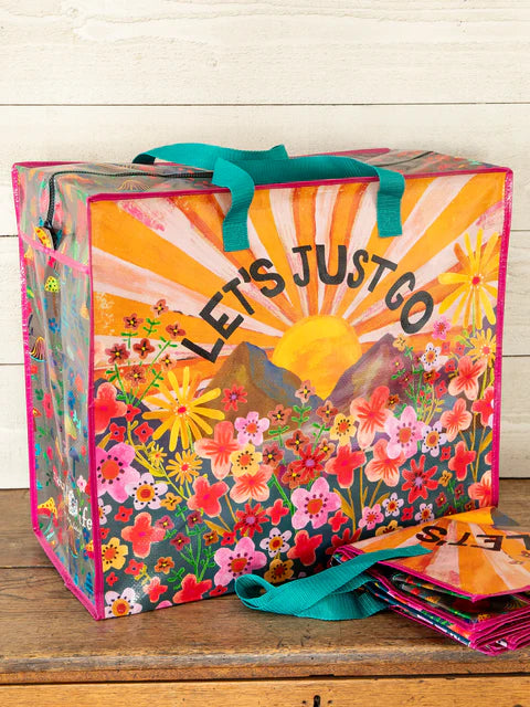 Let’s Just Go XL Happy Bag NATURAL LIFE-Accessories-Anatomy Clothing Boutique in Brenham, Texas