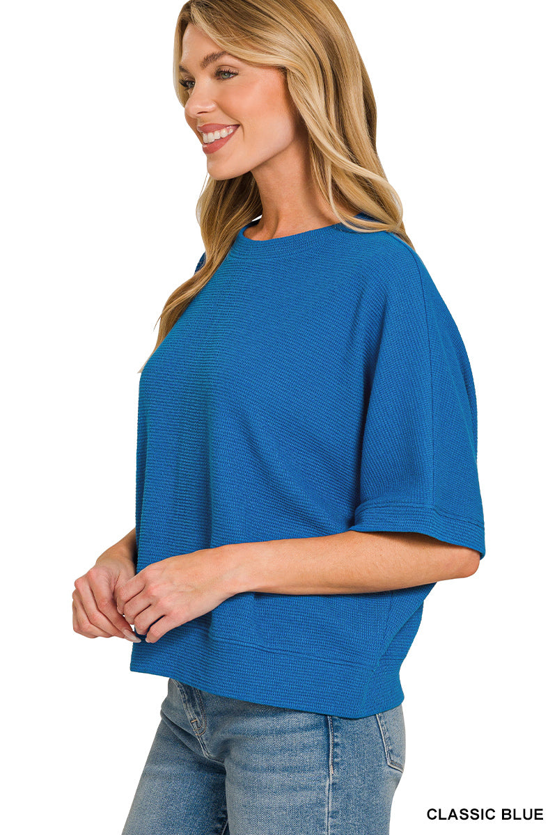 Blue Skies Ahead Knit Top-Tops-Anatomy Clothing Boutique in Brenham, Texas