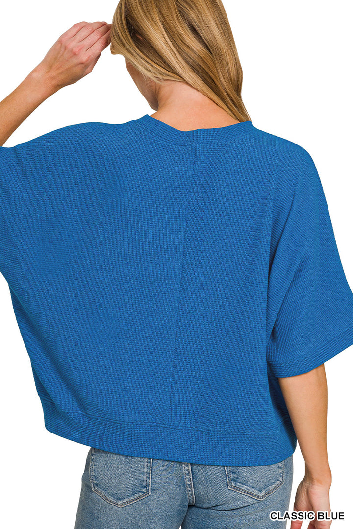 Blue Skies Ahead Knit Top-Tops-Anatomy Clothing Boutique in Brenham, Texas
