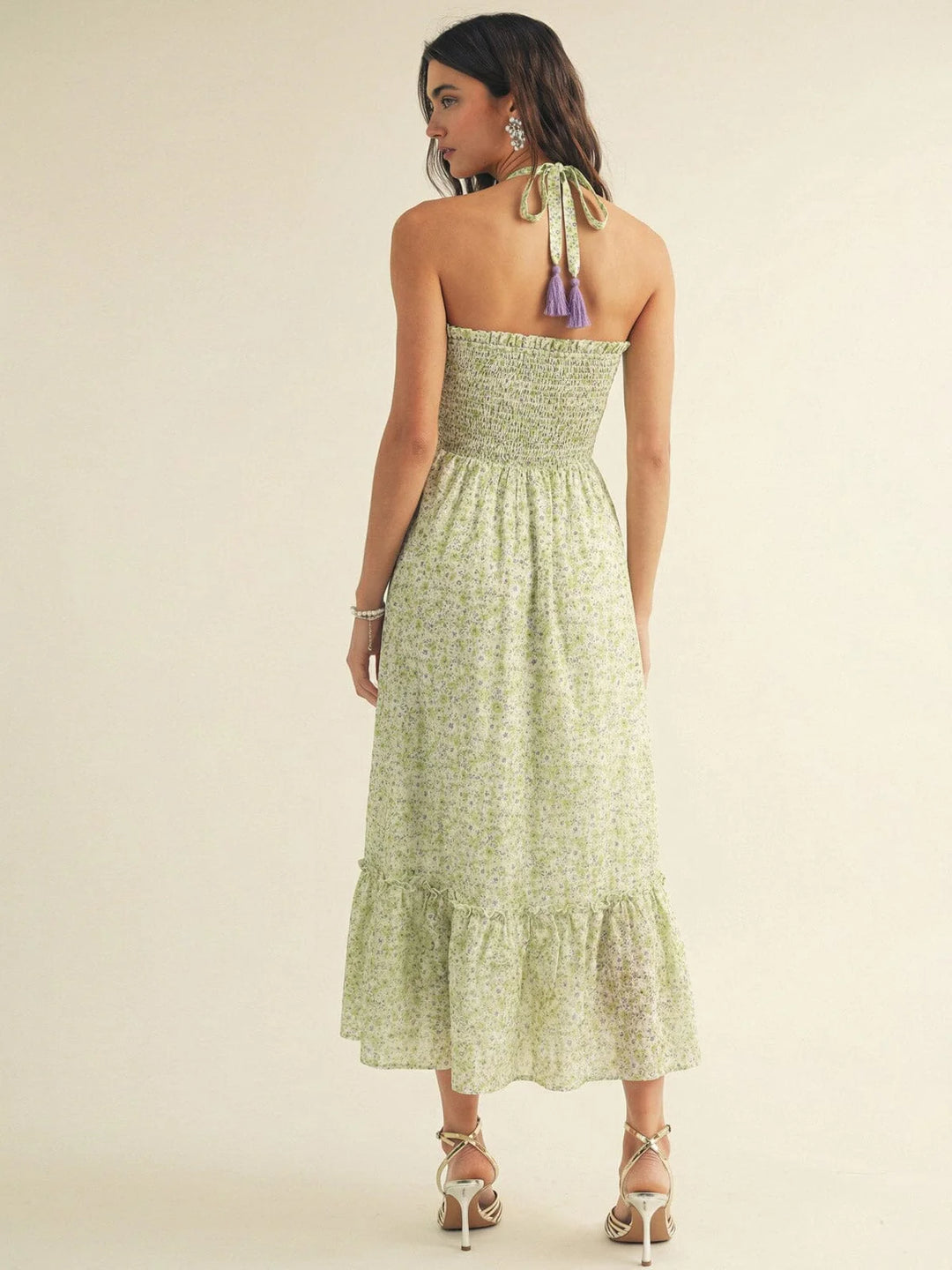 Meadow Bloom Smocked Maxi Dress