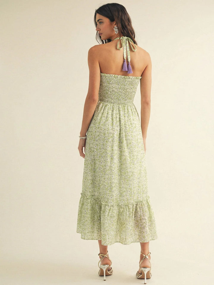 Meadow Bloom Smocked Maxi Dress