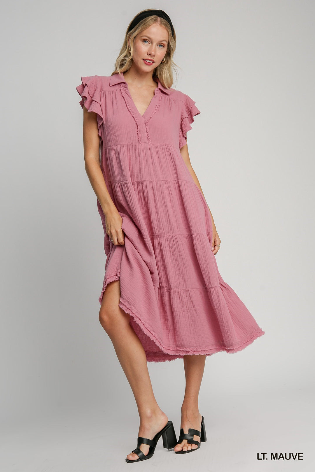 Callie Gauze Midi Dress UMGEE-Dresses-Anatomy Clothing Boutique in Brenham, Texas