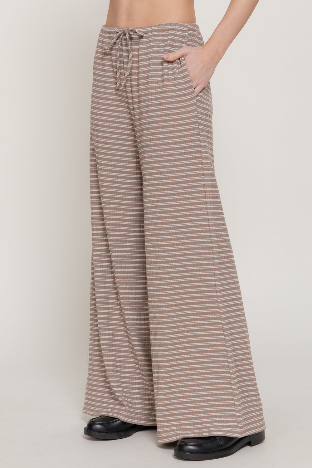 Latte Line Pants-Bottoms and Jeans-Anatomy Clothing Boutique in Brenham, Texas