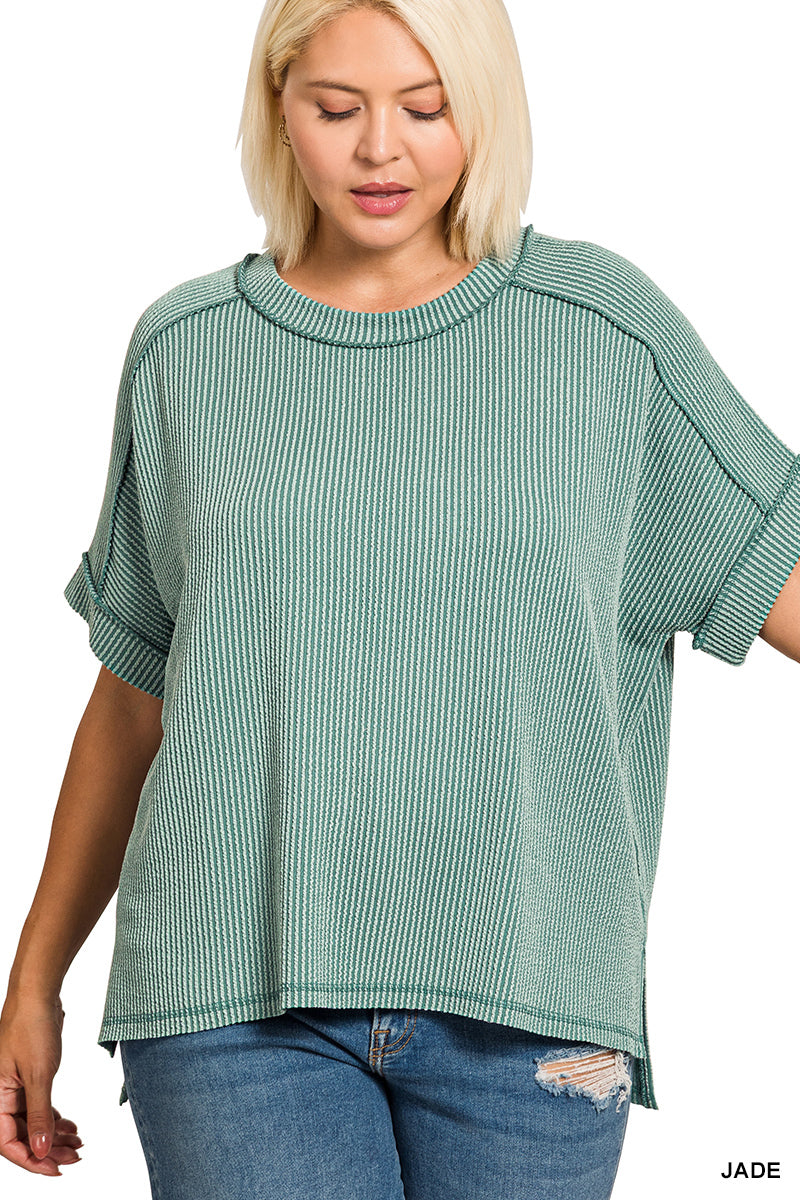 Evermore Top [Curvy] - Jade-Tops-Anatomy Clothing Boutique in Brenham, Texas