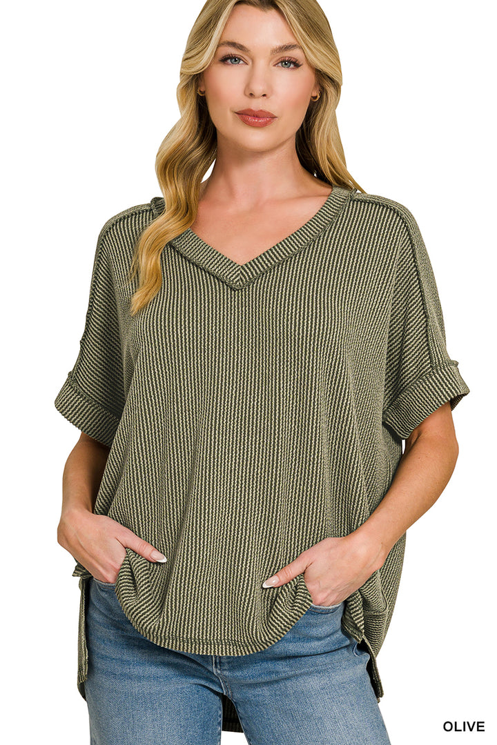 Roll With It Relaxed Tee - Olive