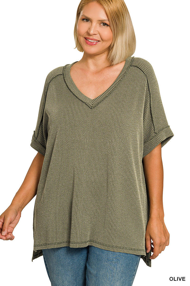 Roll With It Relaxed Tee - Olive-Tops-Anatomy Clothing Boutique in Brenham, Texas