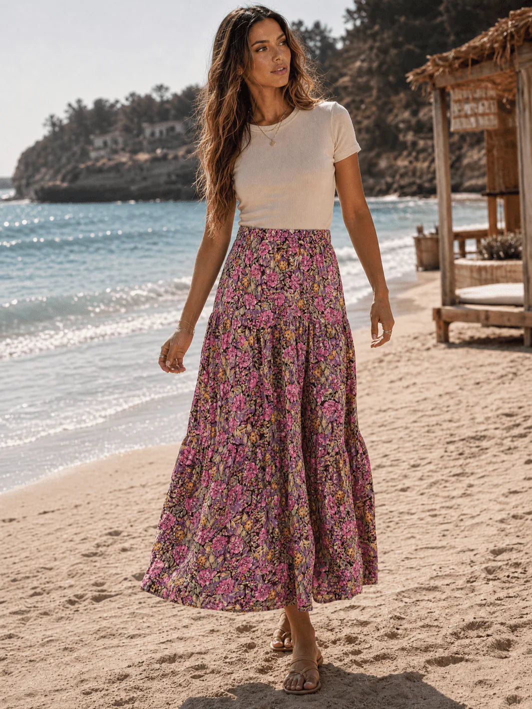 Wildflower Tiered Maxi Skirt