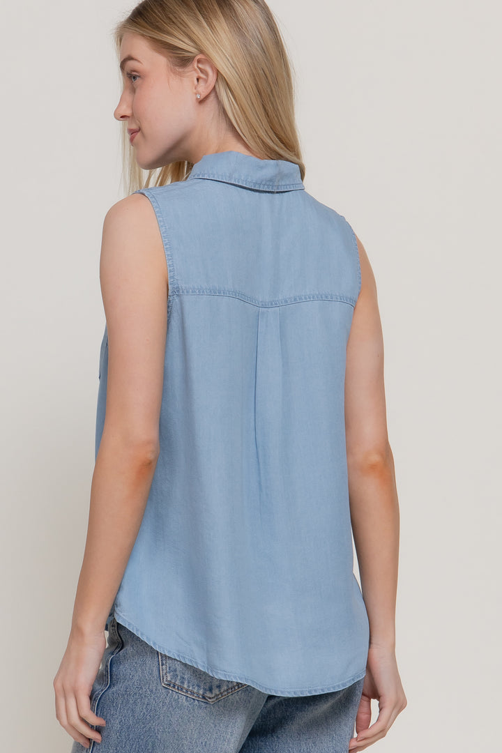 Locals Only Button Tank-Tops-Anatomy Clothing Boutique in Brenham, Texas