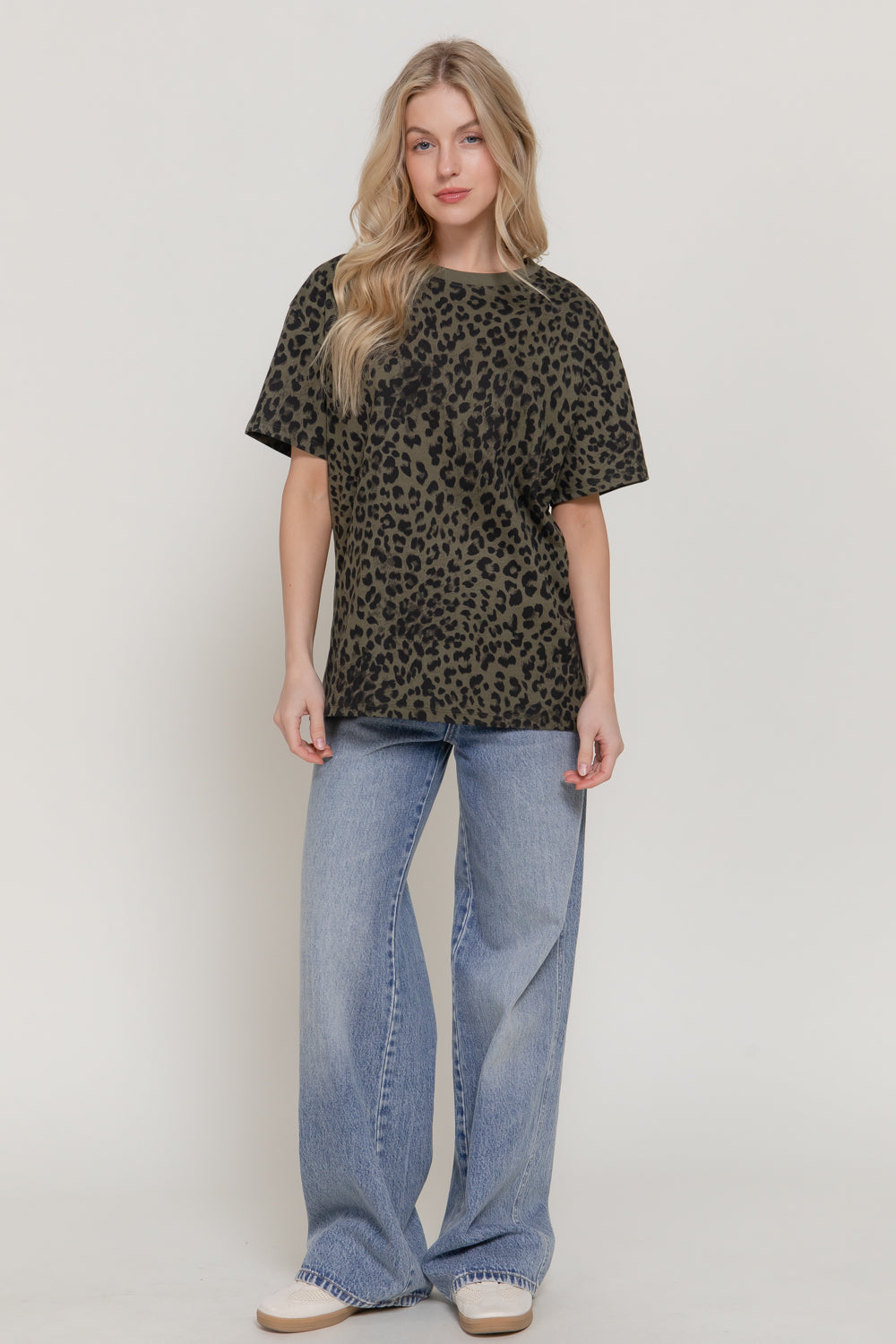 Alley Cat Tee - Olive-Tops-Anatomy Clothing Boutique in Brenham, Texas