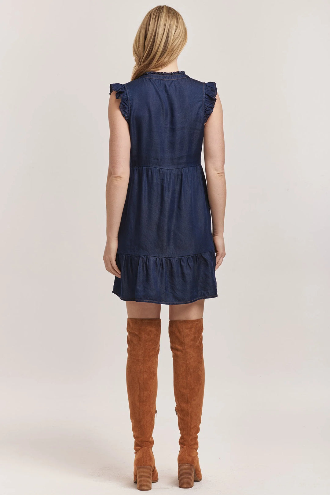 Berenice Denim Tercel Dress DEAR JOHN-Dresses-Anatomy Clothing Boutique in Brenham, Texas