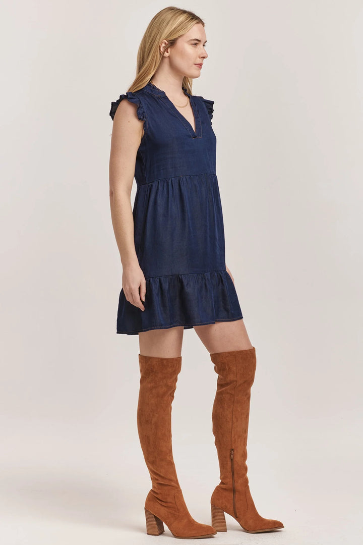 Berenice Denim Tercel Dress DEAR JOHN-Dresses-Anatomy Clothing Boutique in Brenham, Texas