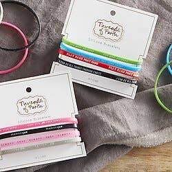 Silicone Bracelet Fearless 4pk-Anatomy Clothing Boutique in Brenham, Texas