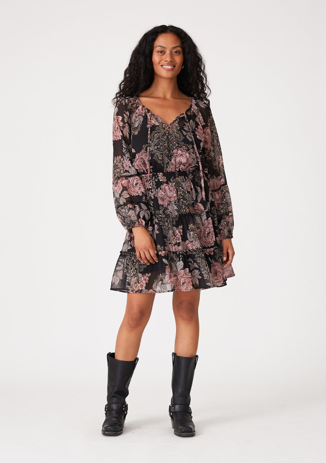 Lena Smocked Mini Dress | Anatomy Clothing Co Medium Lena Smocked Mini Dress | Anatomy Clothing Co Medium