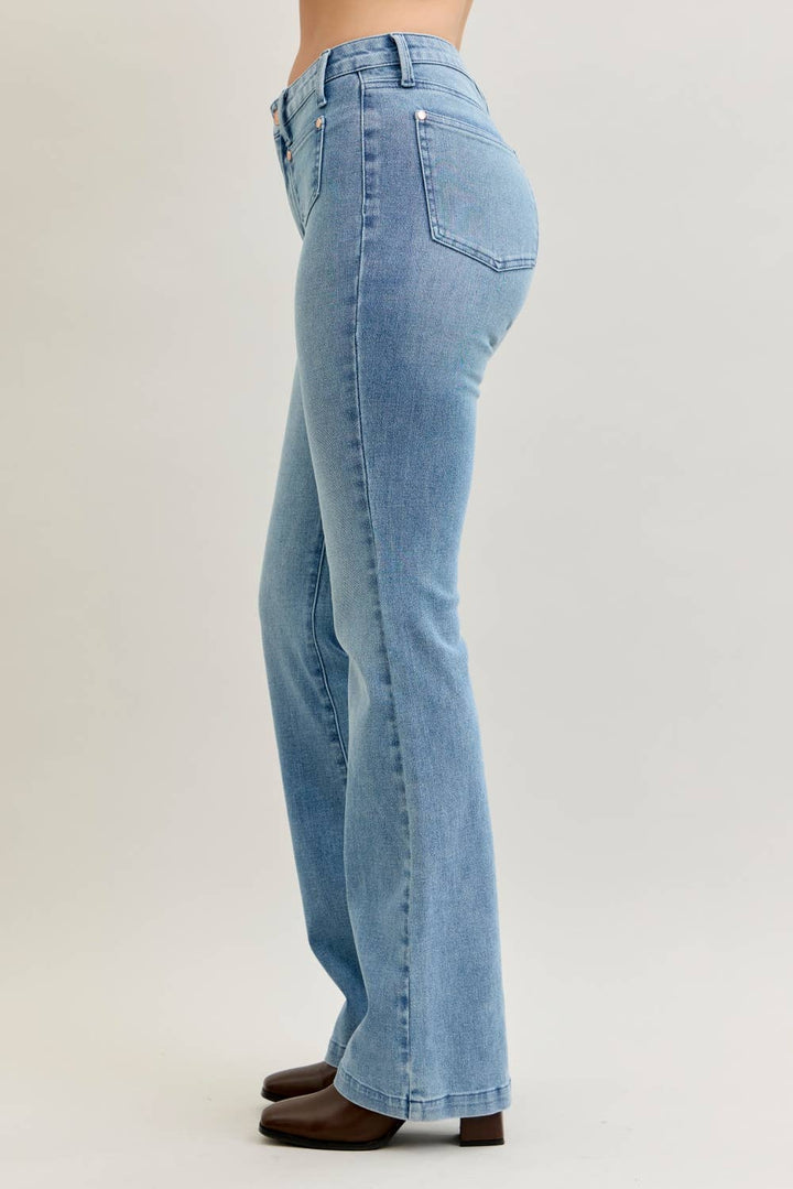 Easy Rider Bootcut Jeans JUDY BLUE-Bottoms and Jeans-Anatomy Clothing Boutique in Brenham, Texas