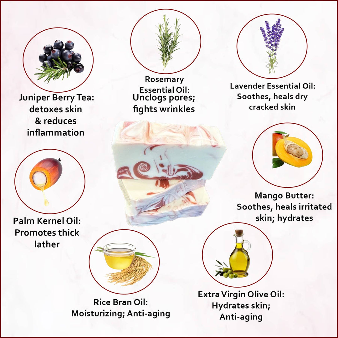 Juniper Tea Natural Soap Bar-Accessories-Anatomy Clothing Boutique in Brenham, Texas