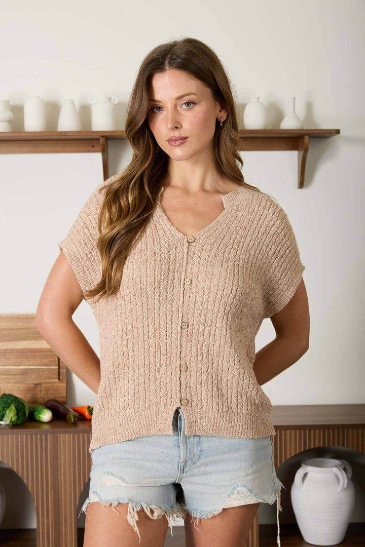 Easy Days Cozy Knit Sweater-Sweater-Anatomy Clothing Boutique in Brenham, Texas