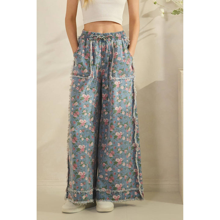 Boho Garden Denim Pants-Bottoms and Jeans-Anatomy Clothing Boutique in Brenham, Texas