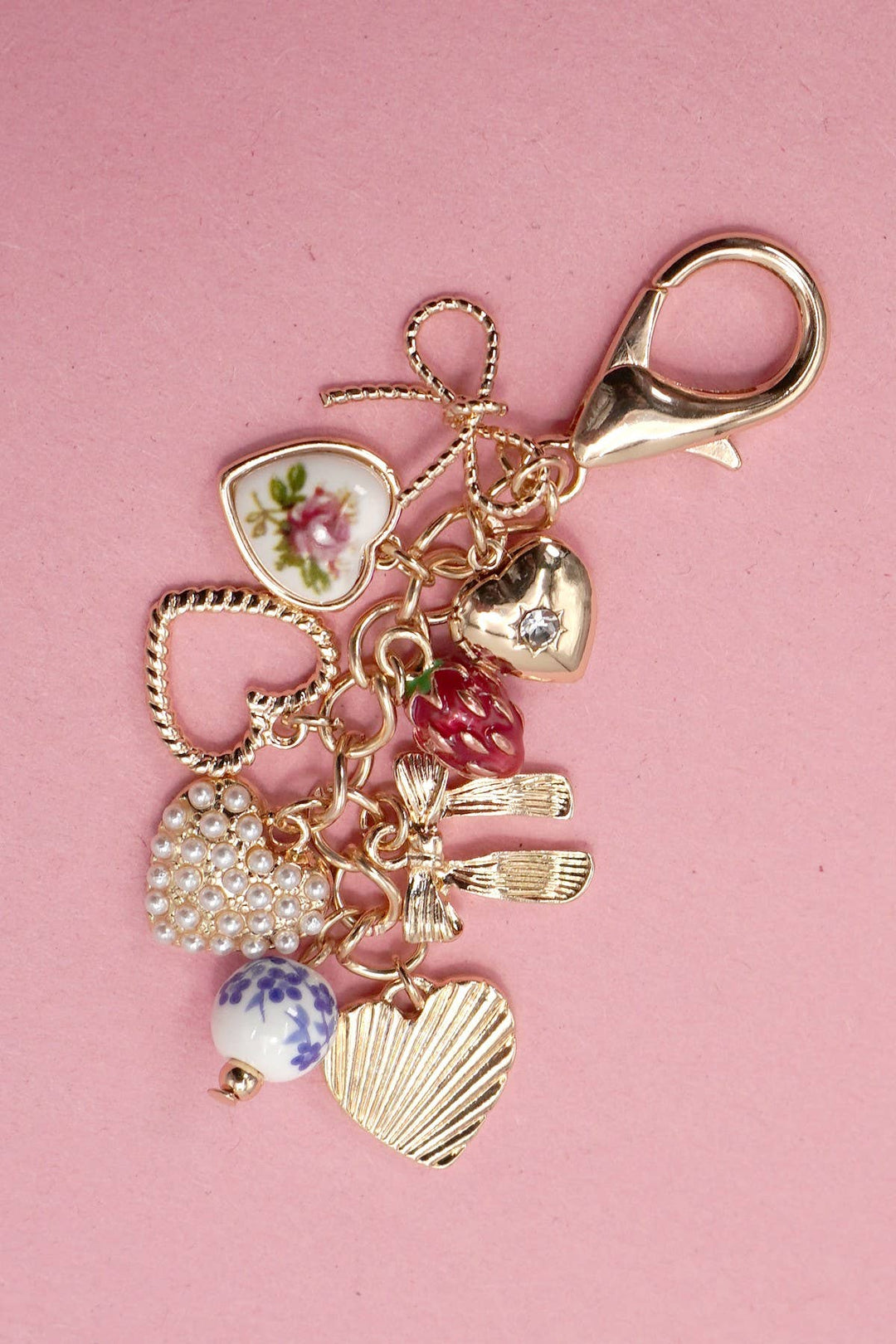 Bag Charm Key Chain - Vintage Porcelain-Anatomy Clothing Boutique in Brenham, Texas