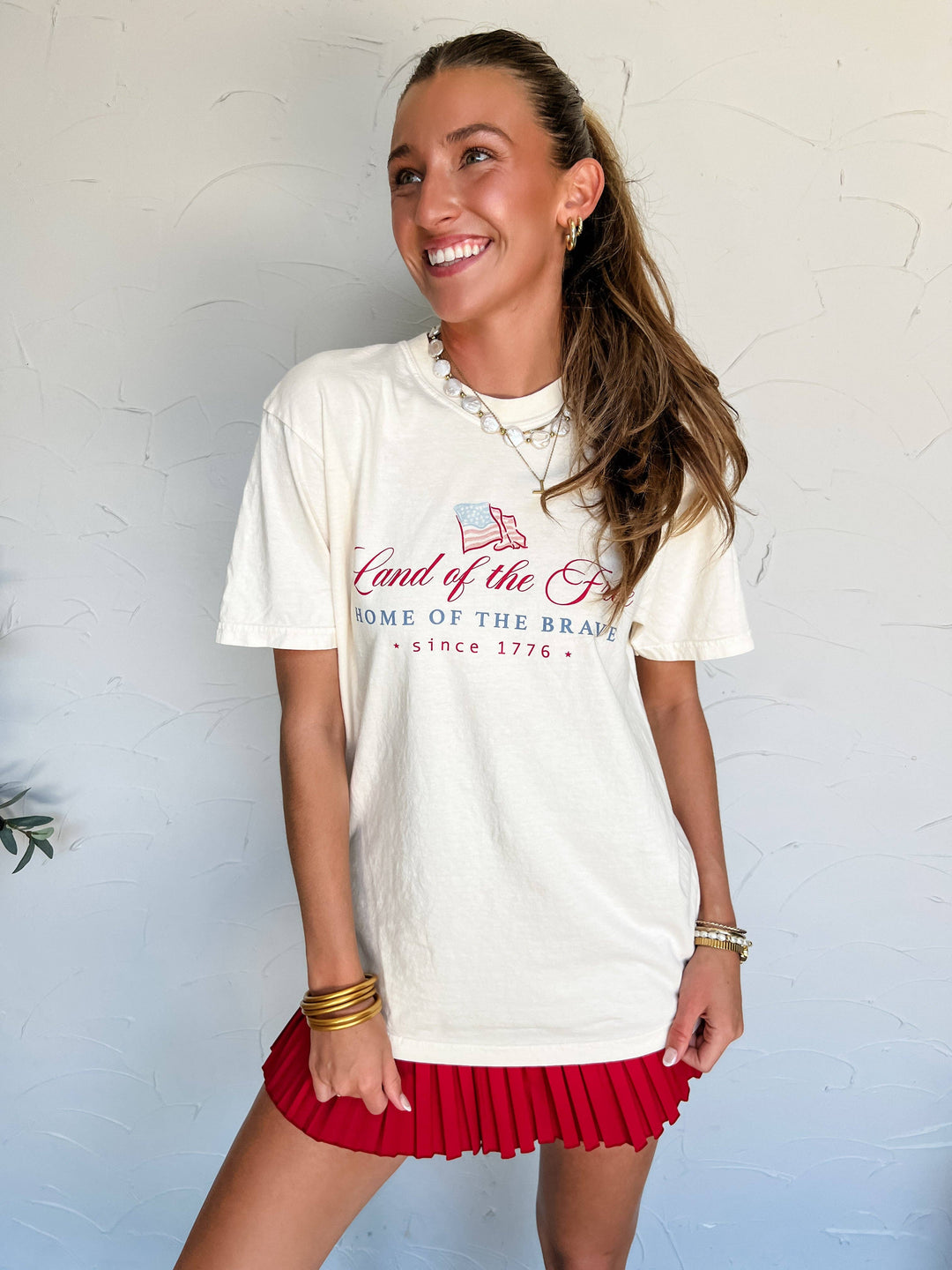 Land of the Free Tee-Tops-Anatomy Clothing Boutique in Brenham, Texas