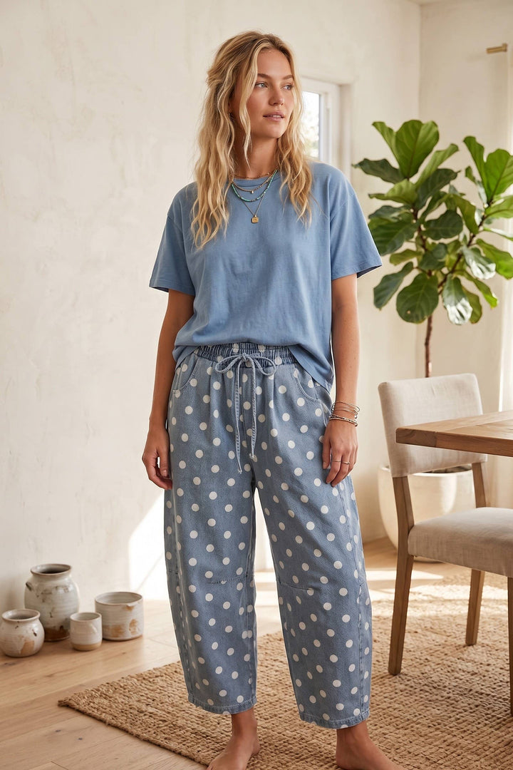 Dottie Denim Barrel Pants-Bottoms and Jeans-Anatomy Clothing Boutique in Brenham, Texas