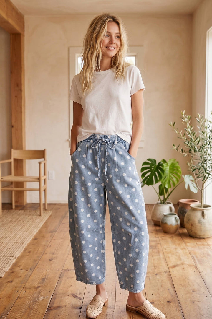 Dottie Denim Barrel Pants-Bottoms and Jeans-Anatomy Clothing Boutique in Brenham, Texas
